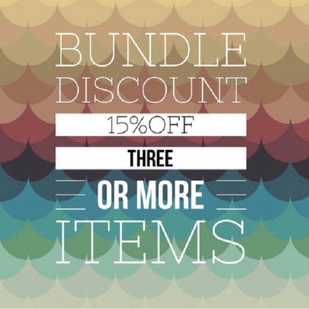 15% off when you bundle 3 or more items!